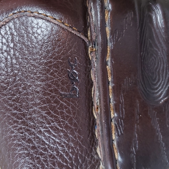 boc  Born Concepts Women's Brown Leather Clogs Wedges Sz 8 - Picture 7 of 10